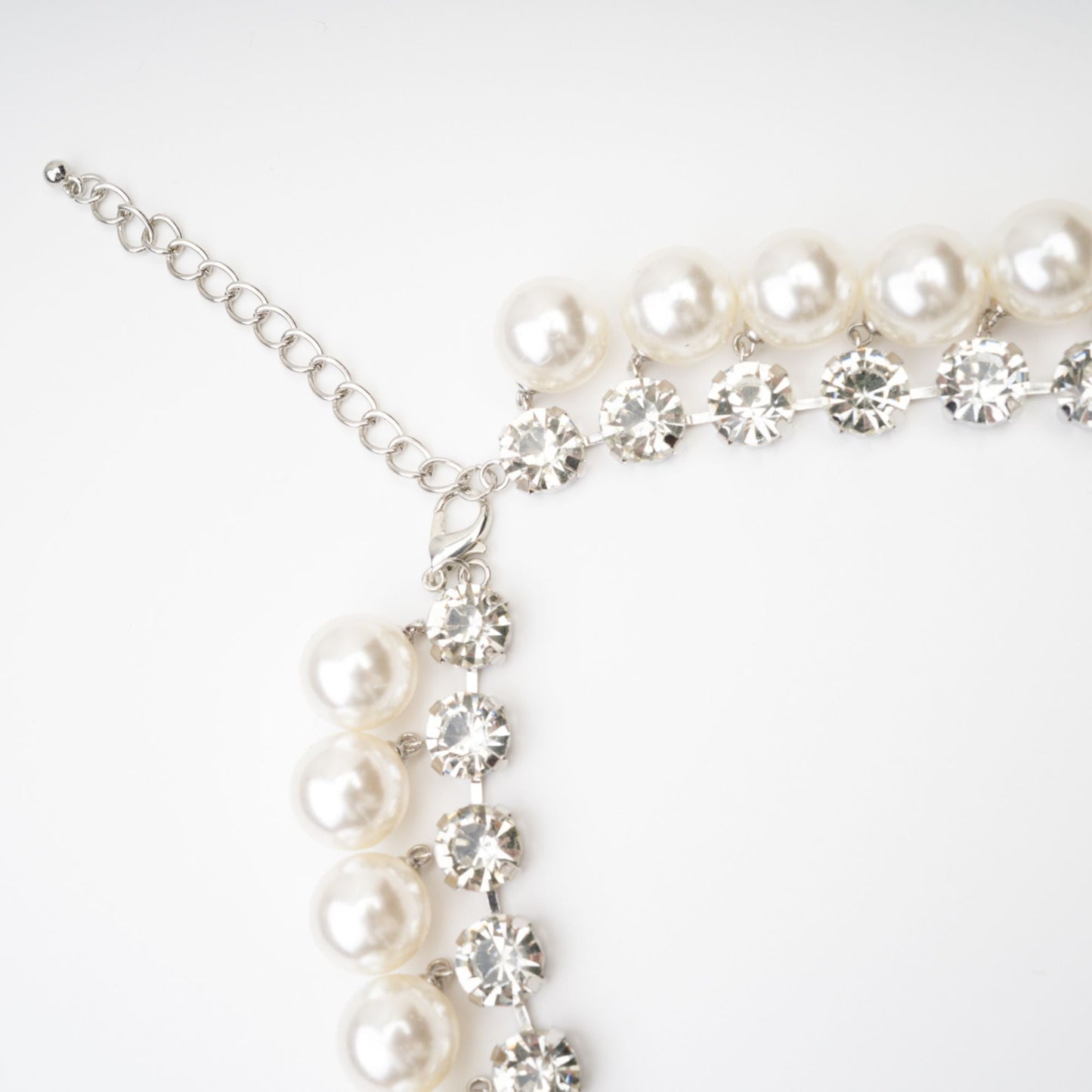 Valérie Pearl Embellished Layered Necklace