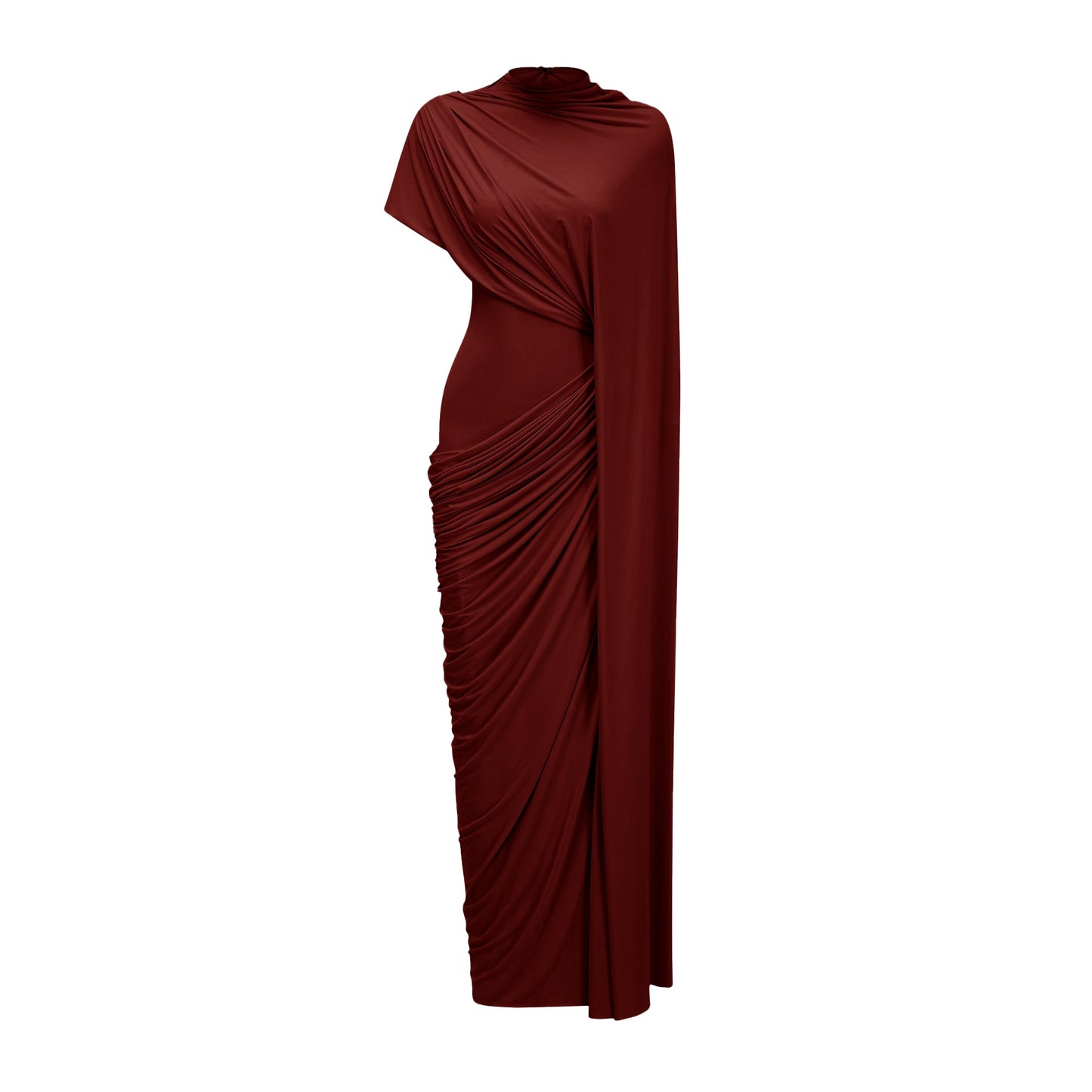 Fenella Asymmetrical Draped Cape & Dress Matching Set