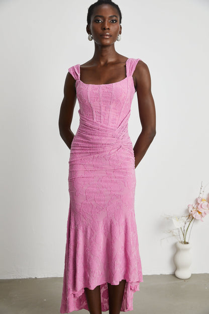 Charlotte floral jacquard maxi dress (Final Sale-US Only)