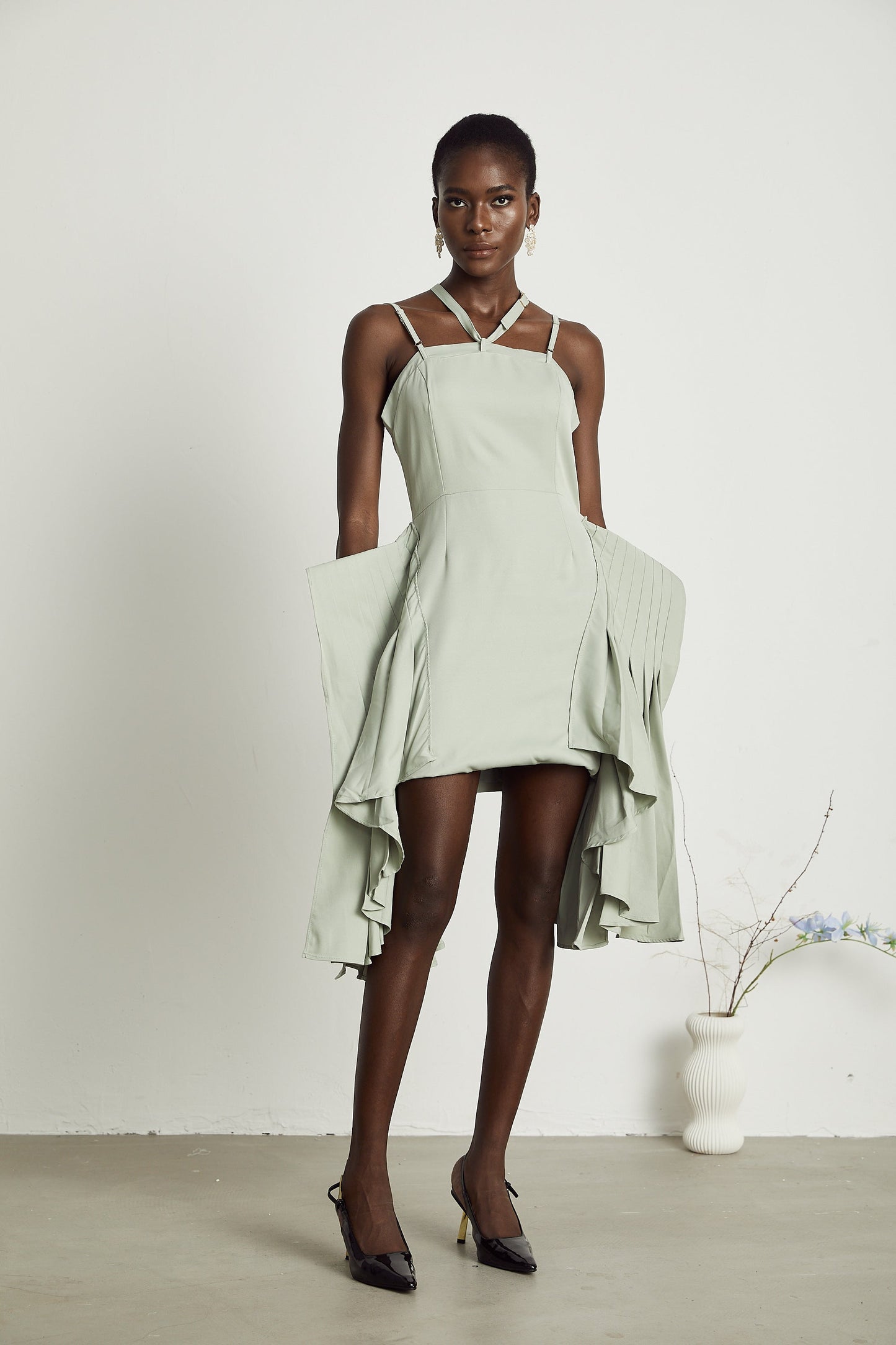 Michel layered-hemline mini dress (Final Sale)