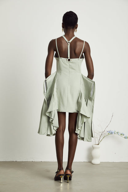 Michel layered-hemline mini dress (Final Sale)