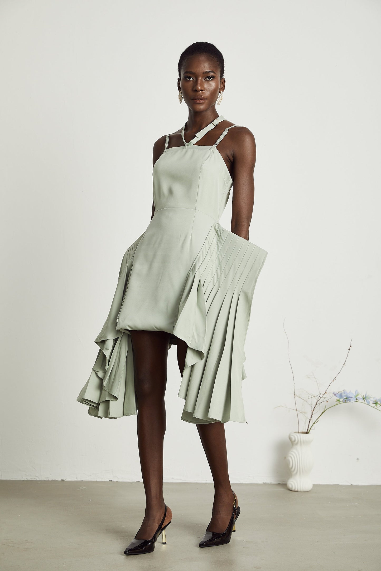 Michel layered-hemline mini dress (Final Sale)