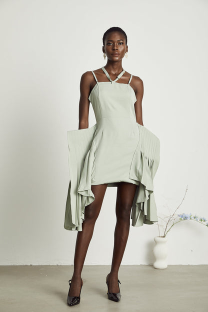 Michel layered-hemline mini dress (Final Sale)