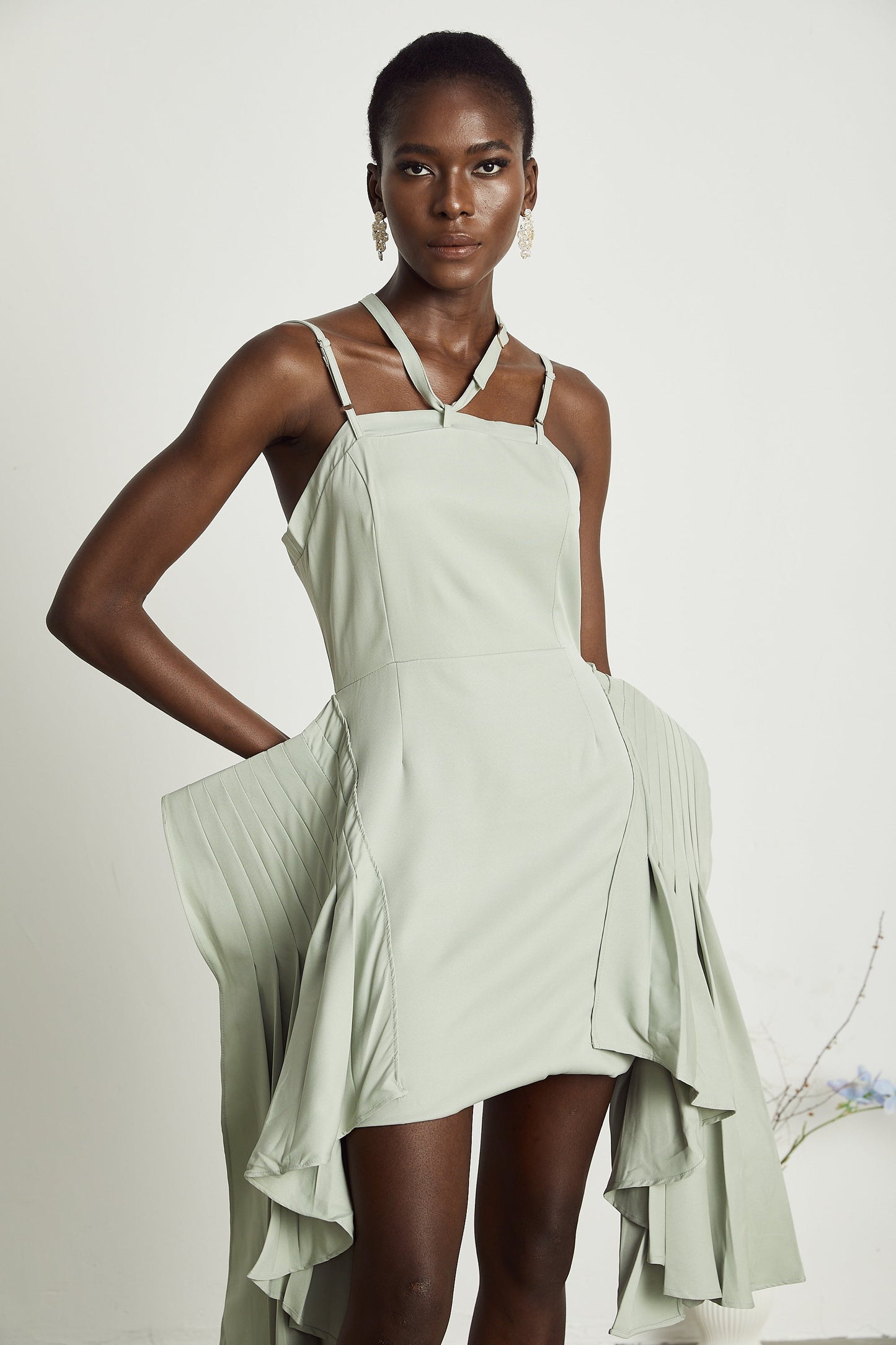 Michel layered-hemline mini dress (Final Sale)