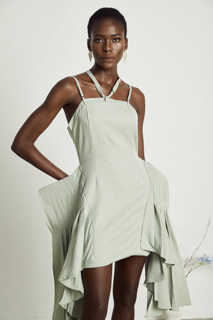 Michel layered-hemline mini dress (Final Sale)