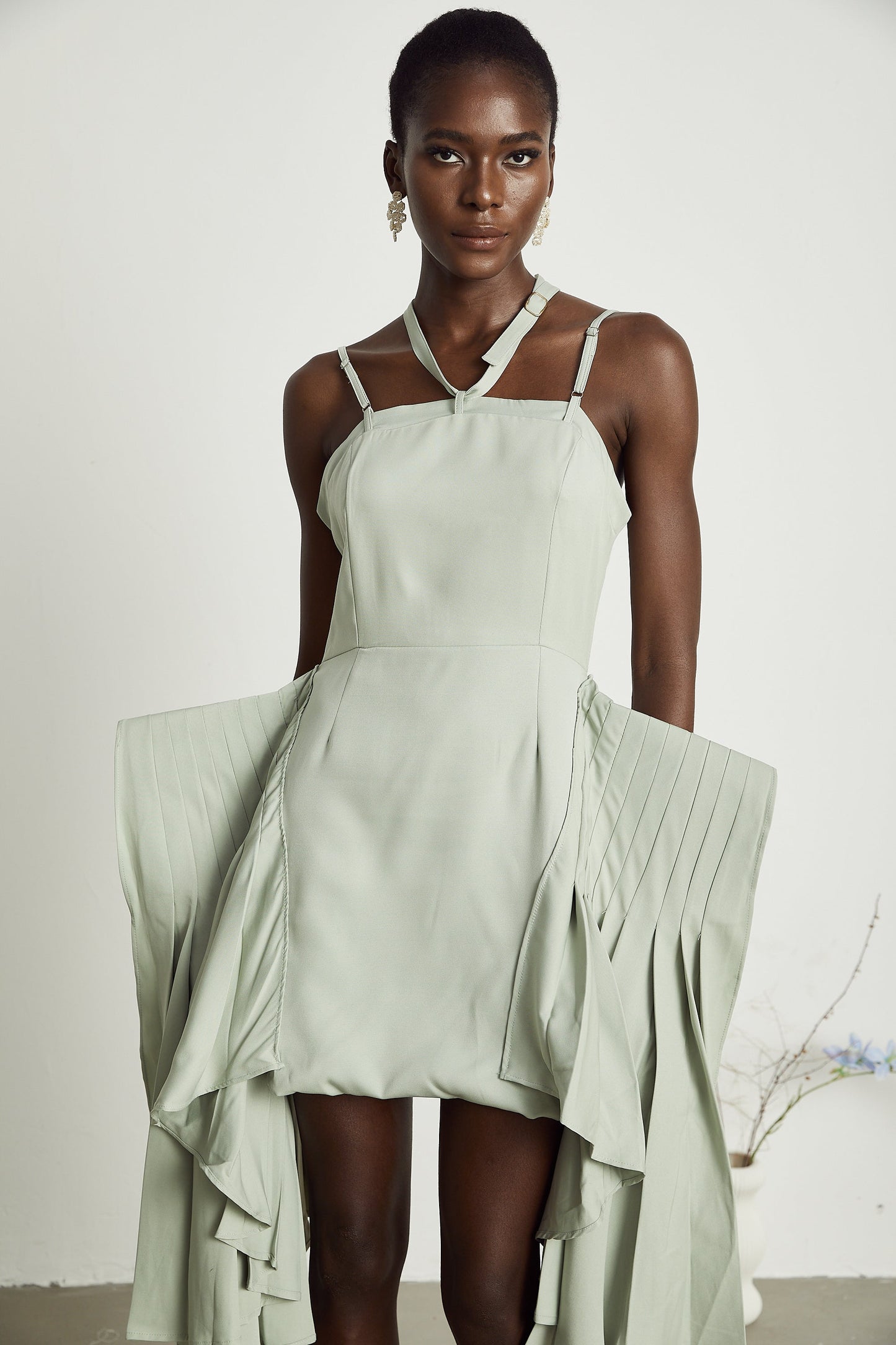 Michel layered-hemline mini dress (Final Sale)