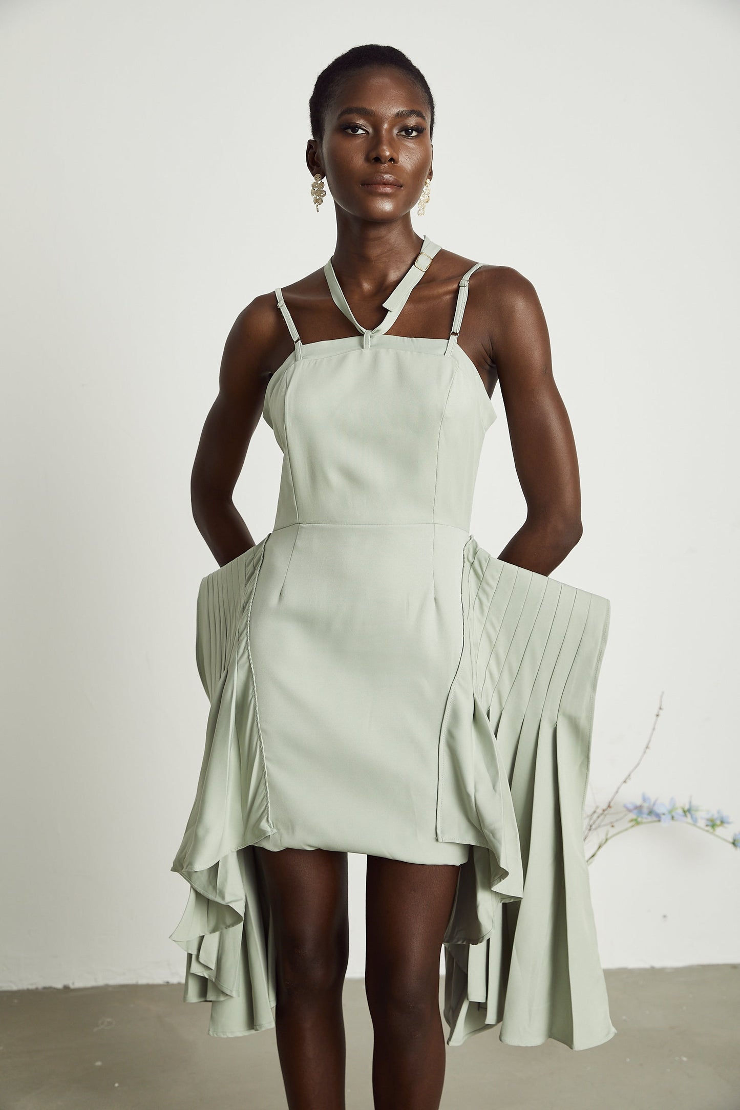 Michel layered-hemline mini dress (Final Sale)