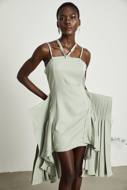 Michel layered-hemline mini dress (Final Sale)