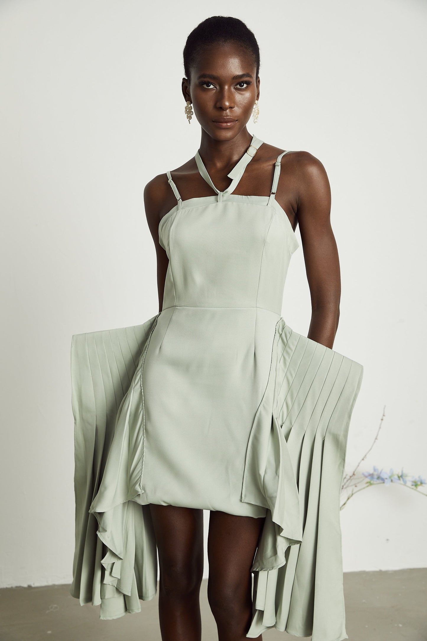 Michel layered-hemline mini dress (Final Sale)