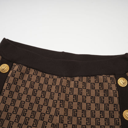 Cyrielle monogram-jacquard top & trousers matching set（Final Sale）