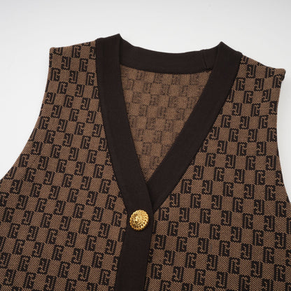 Cyrielle monogram-jacquard top & trousers matching set（Final Sale）