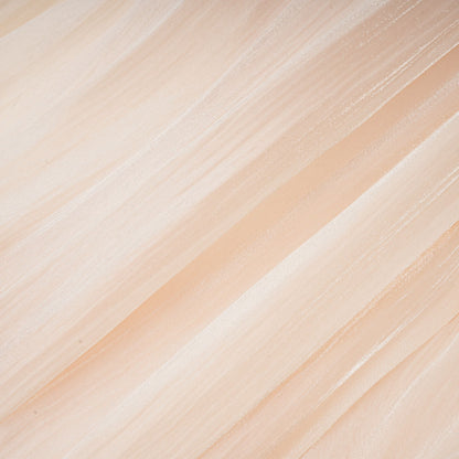 Eugénie Neutral Fully Pleated Ruffled Mini Dress