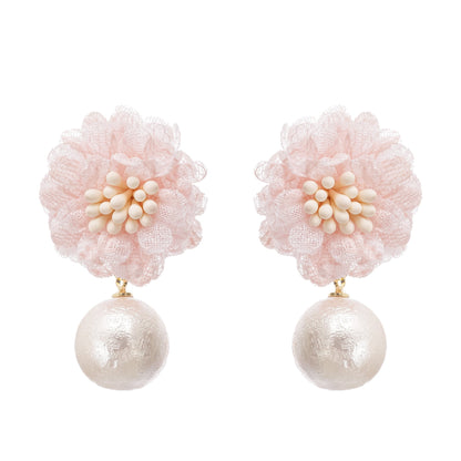 Capriana floral motif drop earrings