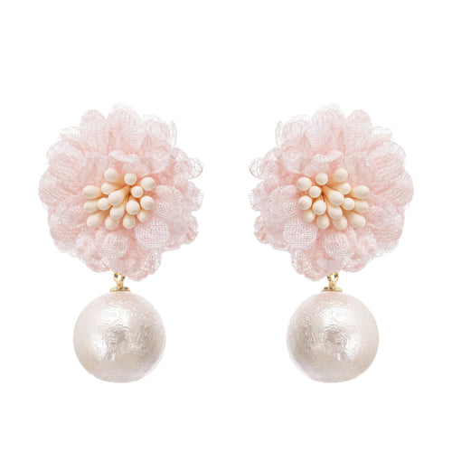 Capriana floral motif drop earrings