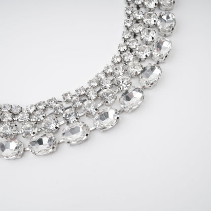 Elizabeth crystal-embellished layered necklace