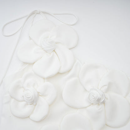 Liane White Floral Off-Shoulder Mini Dress