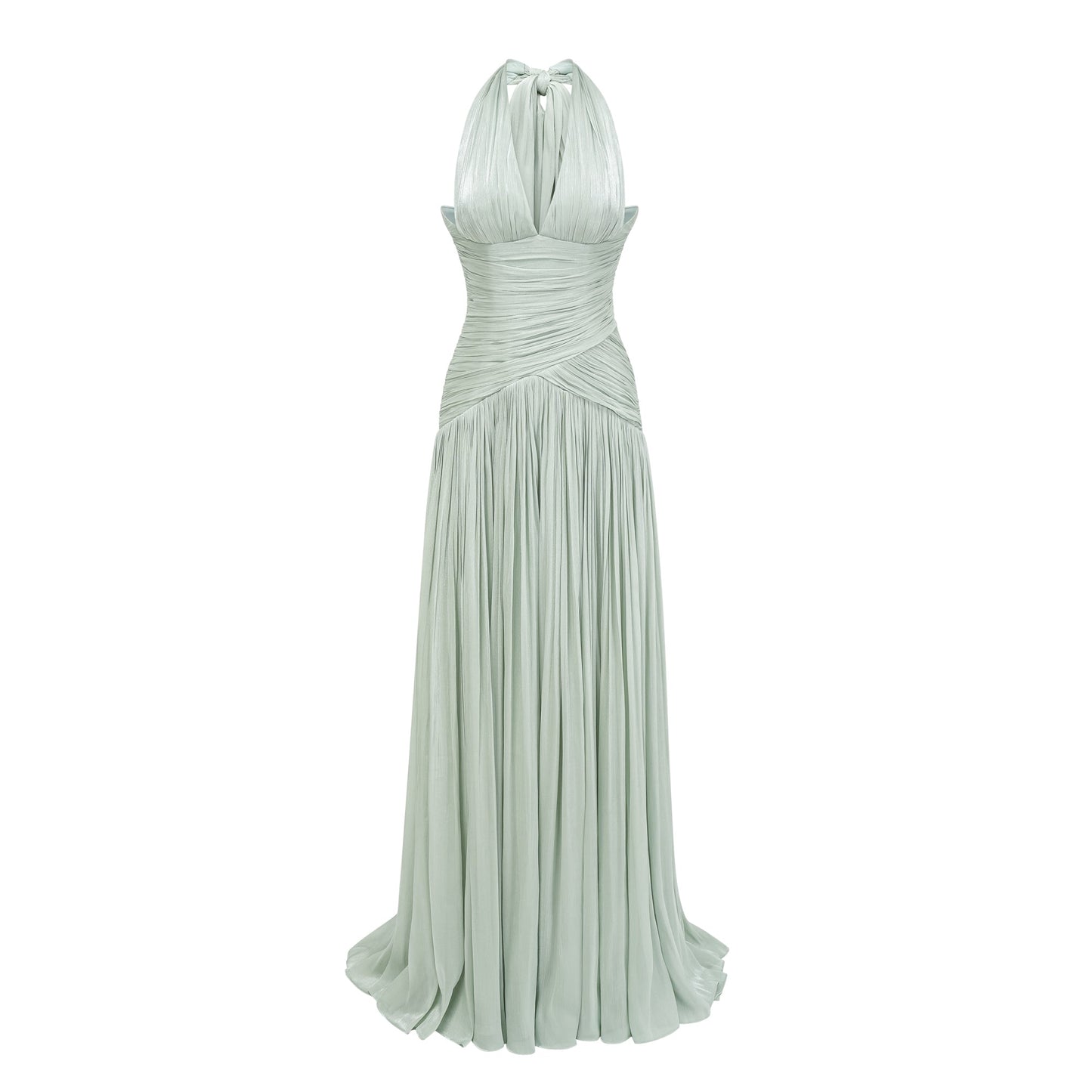Uranie Mint Green Gathered Maxi Dress