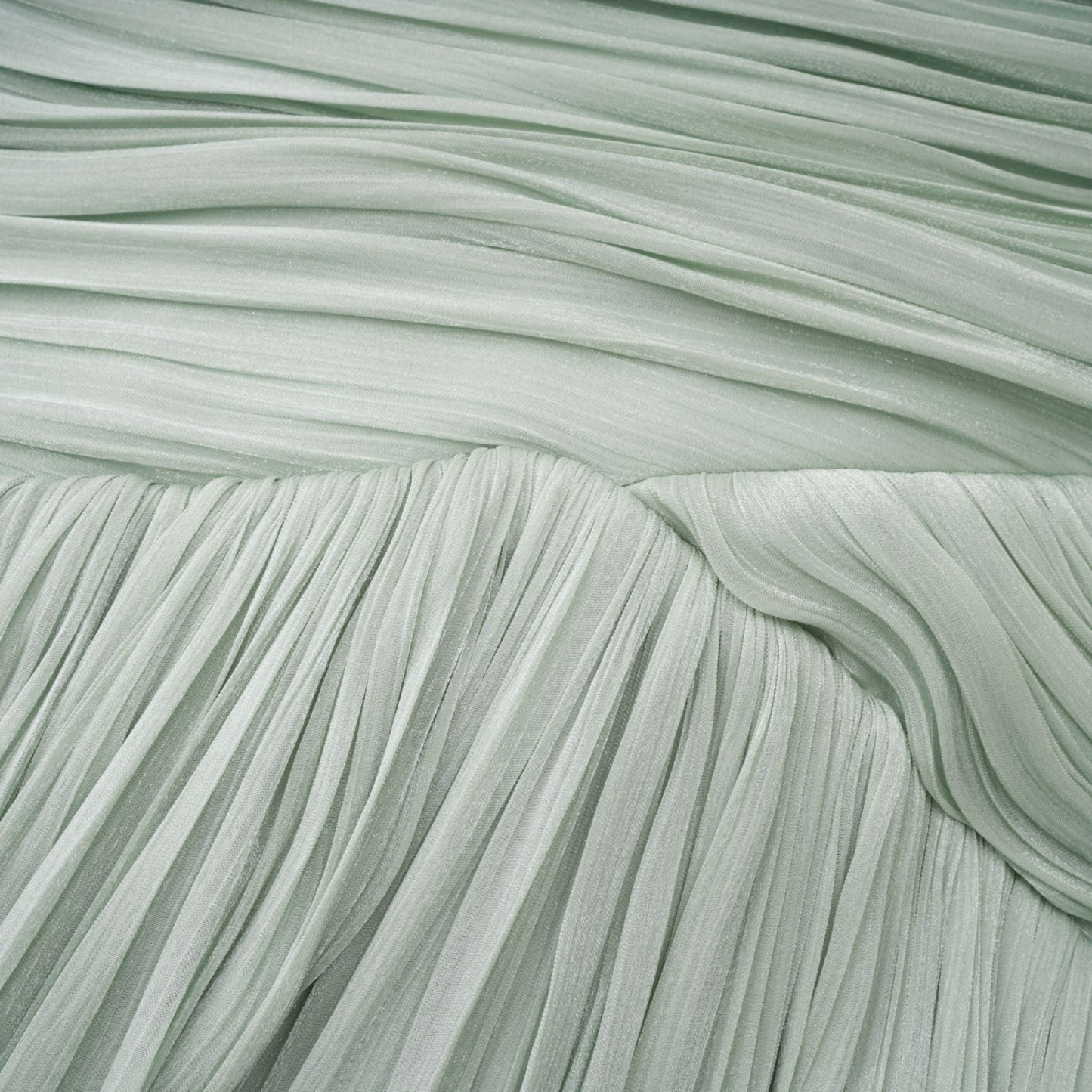 Uranie Mint Green Gathered Maxi Dress