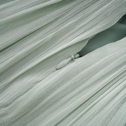 Uranie Mint Green Gathered Maxi Dress