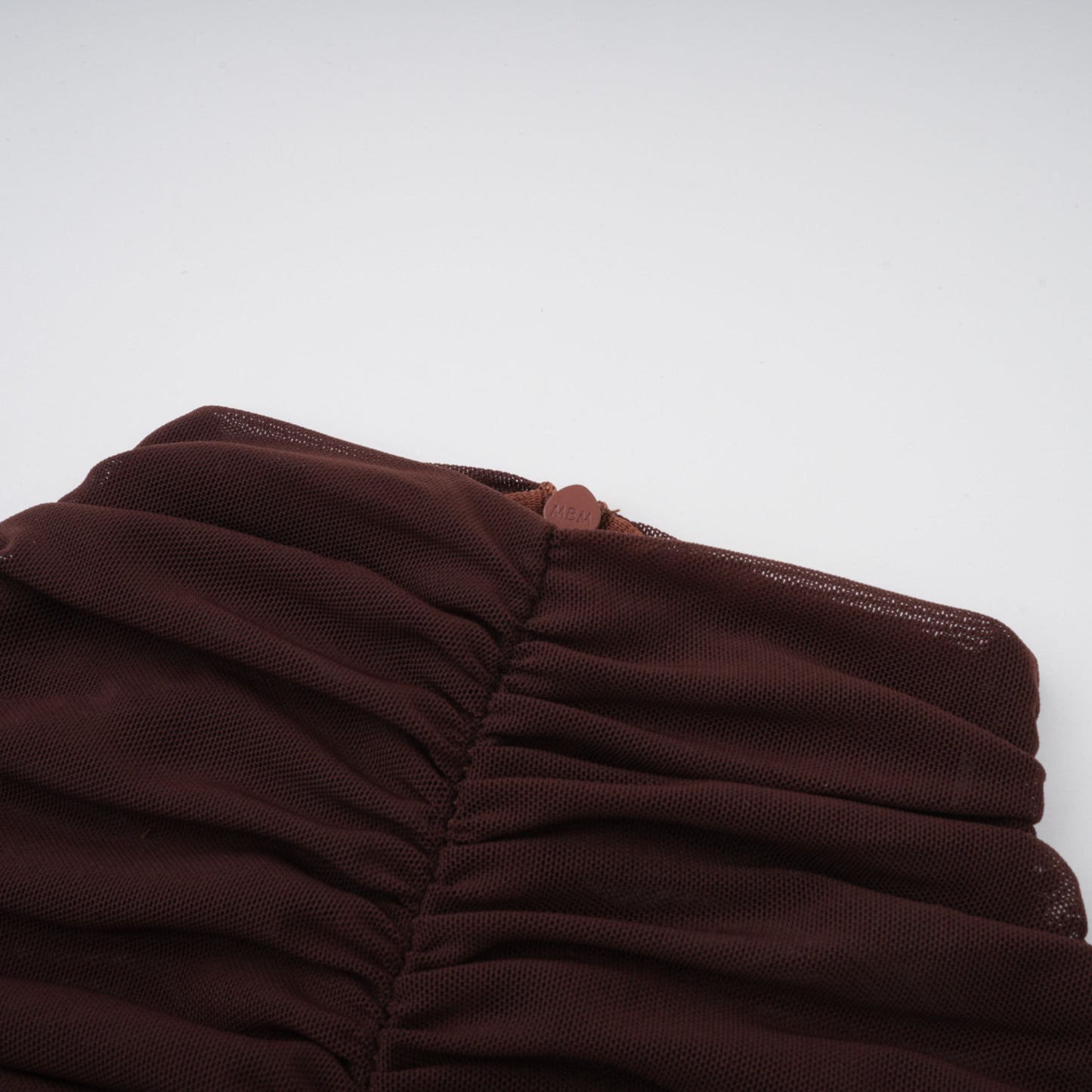 Bruna Cut-Out Ruched Mesh Maxi Dress