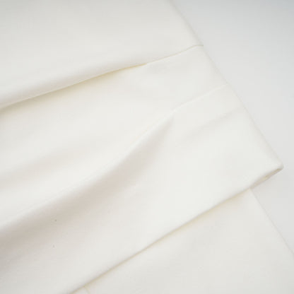 Hanna white ruched cropped top (Final Sale)