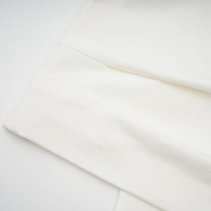 Hanna white ruched cropped top (Final Sale)