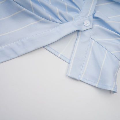 Hélène striped off-shoulder blouse