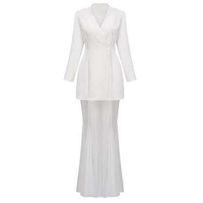 Enora Barrel Design Jacket & Skirt Set