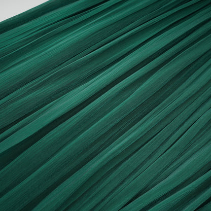 Emerald Green One Shoulder Ruched Maxi Dress