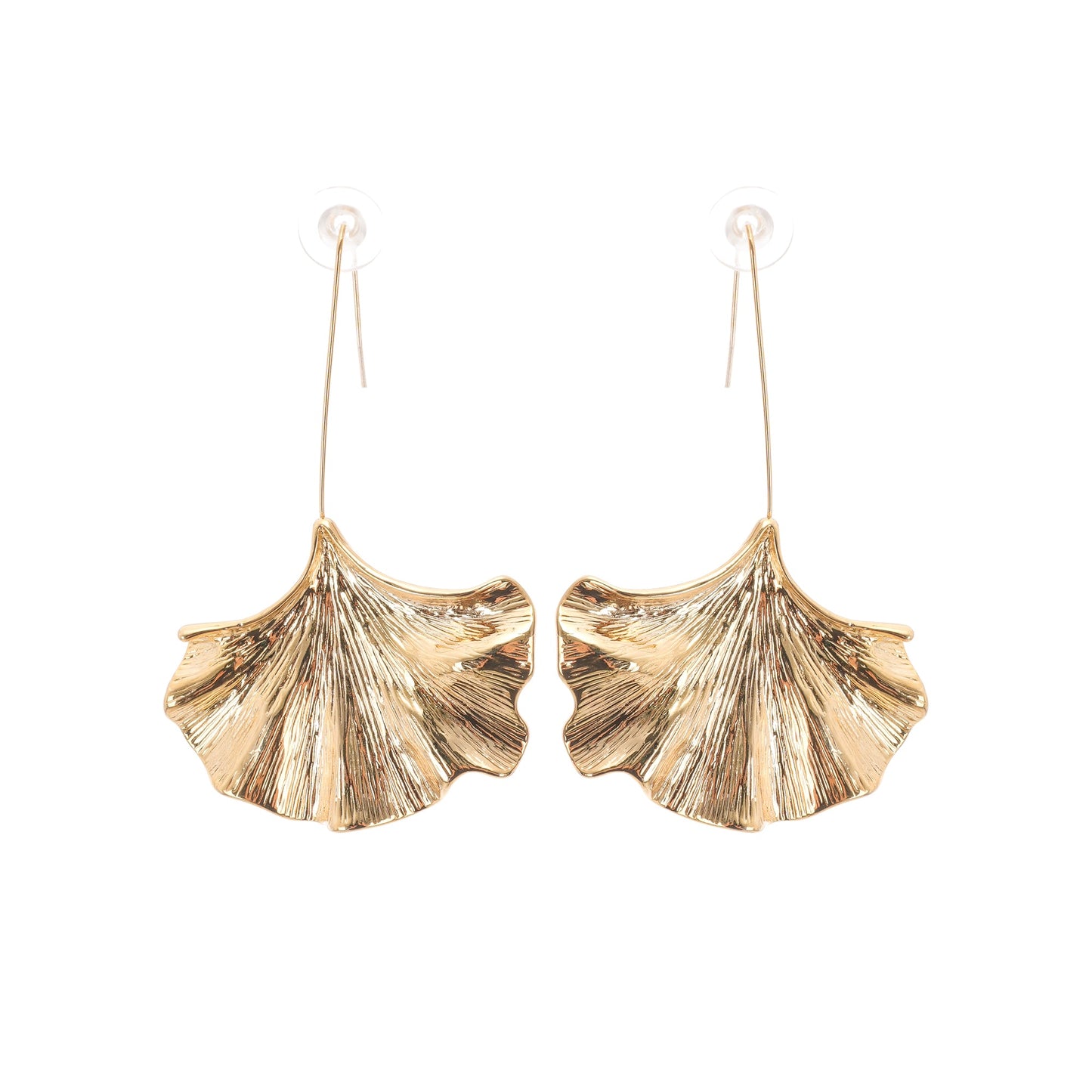 Juliet gold ginkgo drop earrings