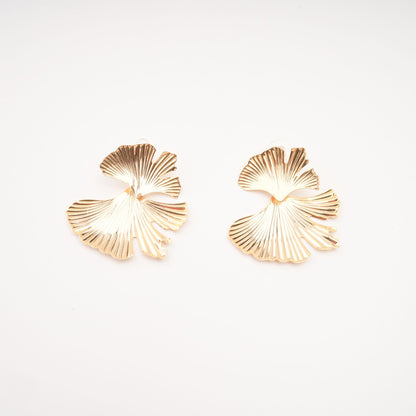 Adriana gold filled ginkgo earrings