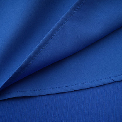 Faustine Blue Cape Design Ruched Maxi Dress