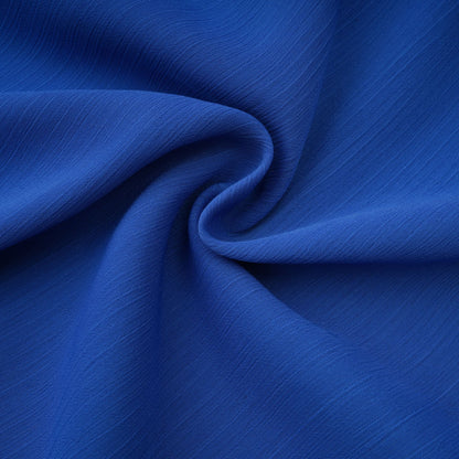 Faustine Blue Cape Design Ruched Maxi Dress