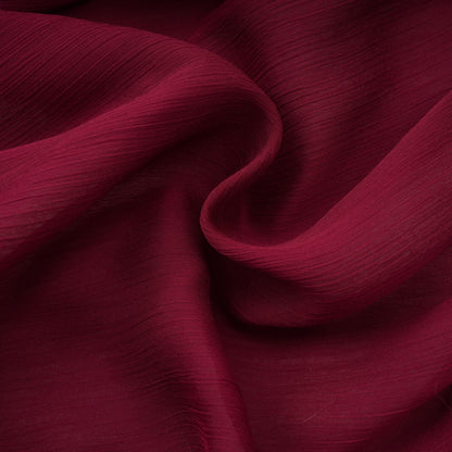 Théa Burgundy Asymmetrical Ruched Mini Dress