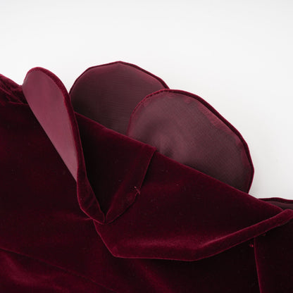 Azura Red Floral Appliqué Maxi Dress