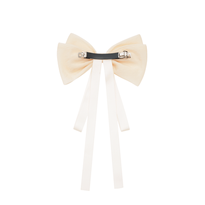 Aya neutrals hair-bow clip
