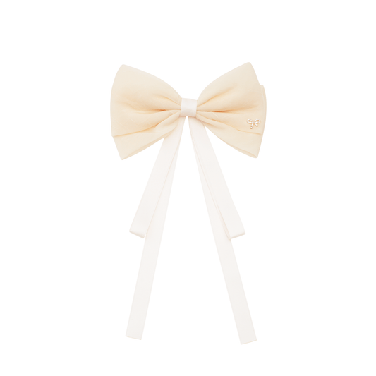 Aya neutrals hair-bow clip