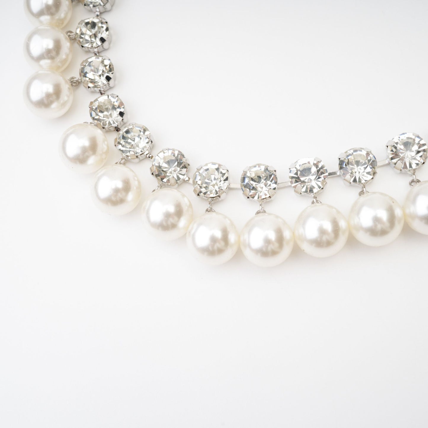 Valérie Pearl Embellished Layered Necklace