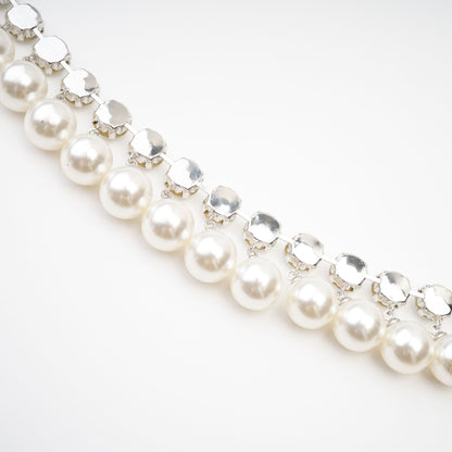 Valérie Pearl Embellished Layered Necklace
