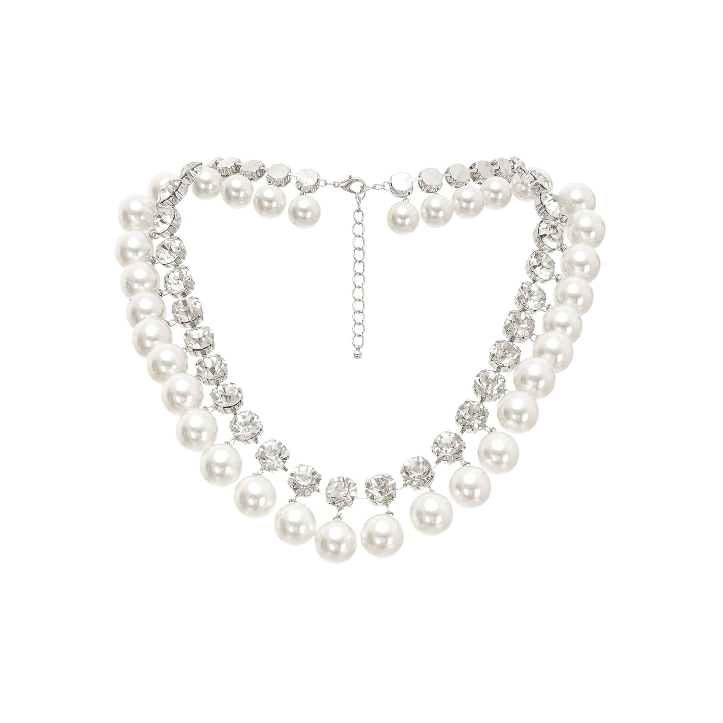 Valérie Pearl Embellished Layered Necklace