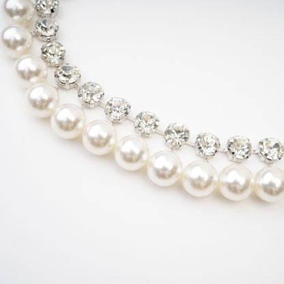 Valérie Pearl Embellished Layered Necklace