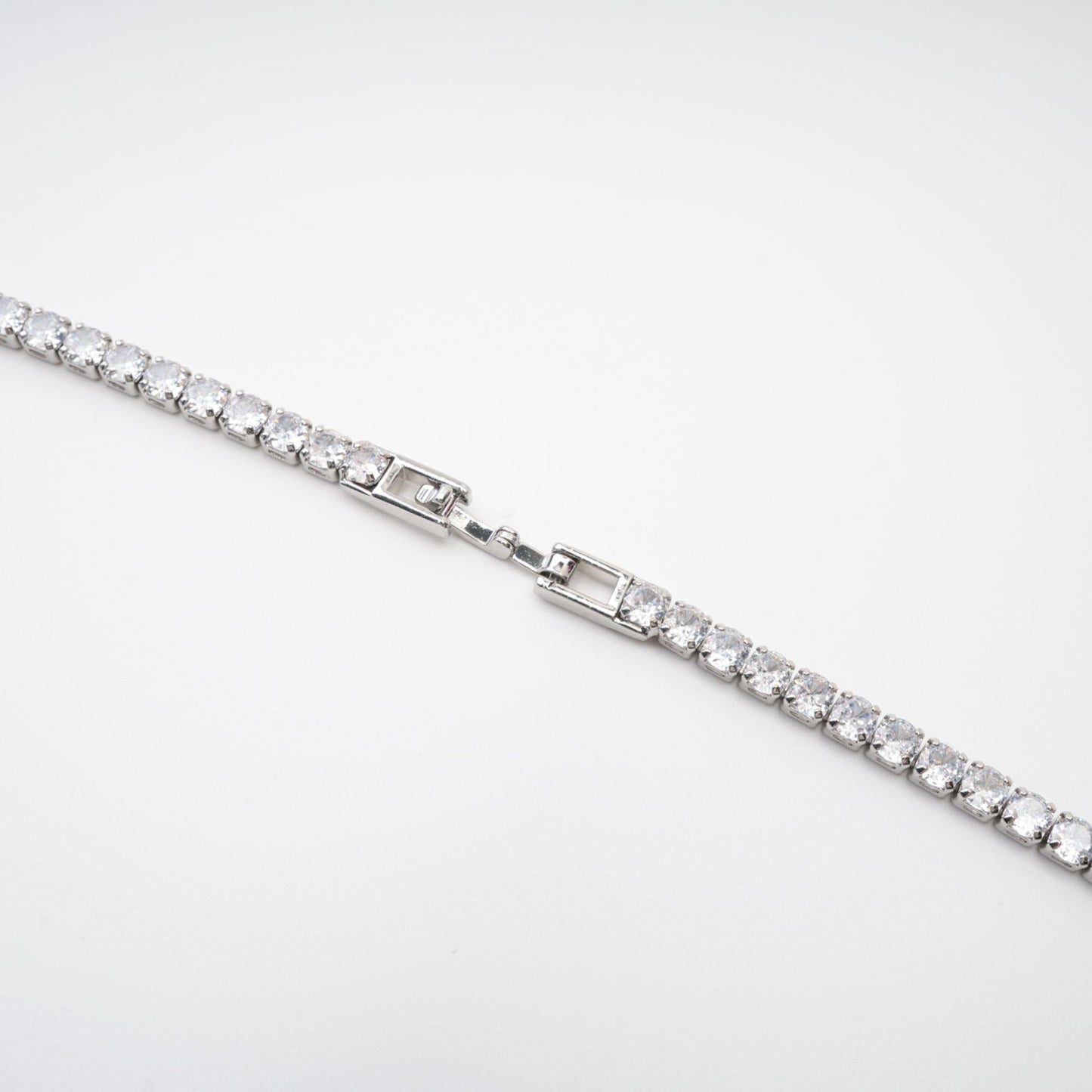 Yvette Drop Crystal Pendant Sterling Silver Necklace